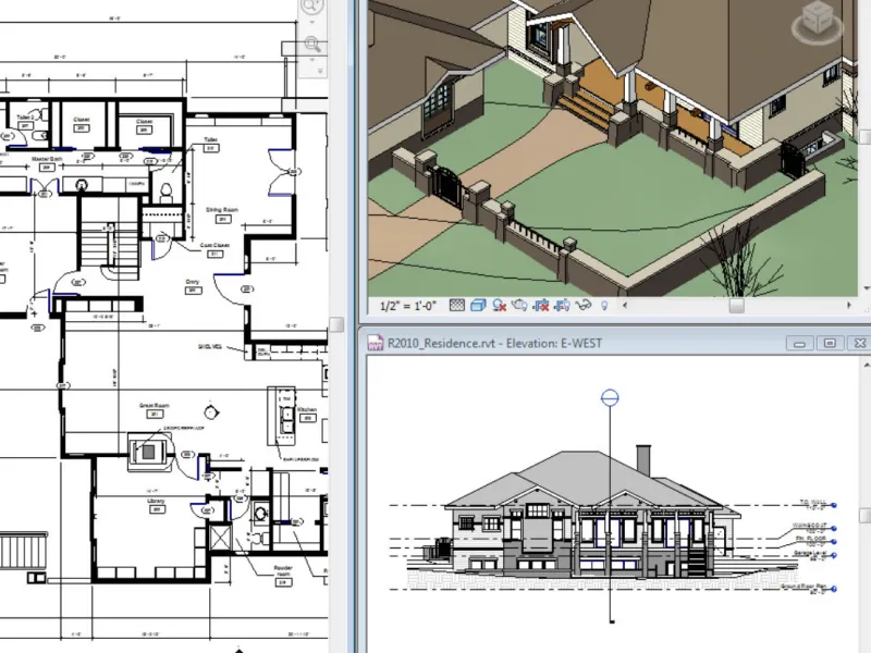 screenshot of a revit plan