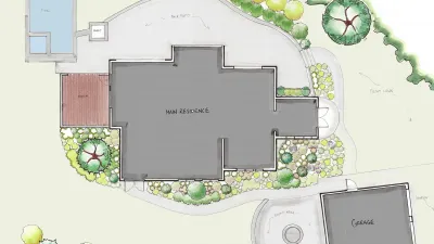 A detailed residential landscape plan.