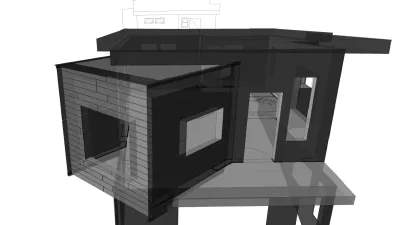 Autocad rendering of a house