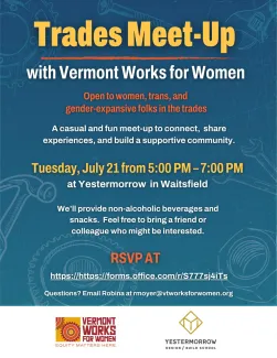 trades meet up flyer with time, location, date details