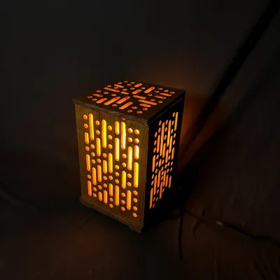 Lamp made with router