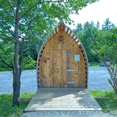 MRV Rec Hub composting toilet, Waitsfield, VT (2024)